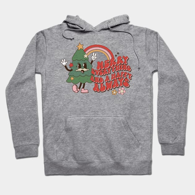 Retro Christmas. Hoodie by Satic